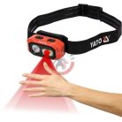 Fejlámpa LED 3.7V 1400mAh, USB