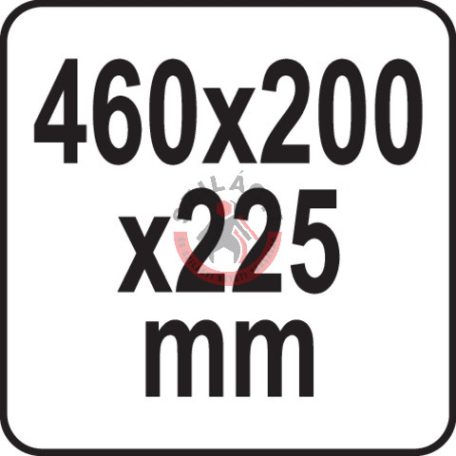 Szerszámosláda fém 460x200x225mm