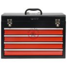 Szerszámosláda fém 4 fiókos 218x360x520mm