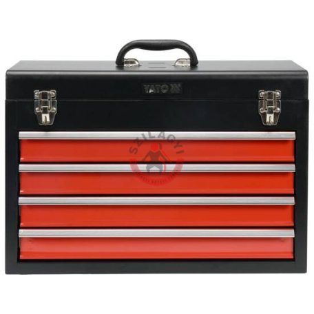 Szerszámosláda fém 4 fiókos 218x360x520mm