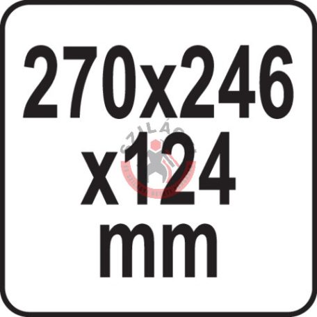 Szerszámkoffer habszivacs betéttel 270 x 246 x 124 mm
