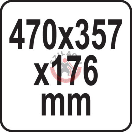 Szerszámos láda 470X357X176 mm