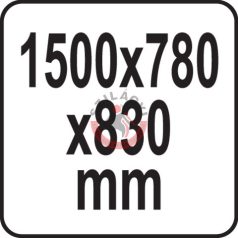 Munkapad 1500x780x830mm