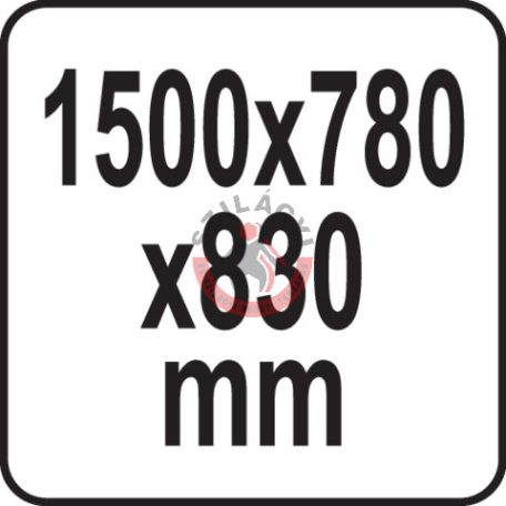 Munkapad 1500x780x830mm
