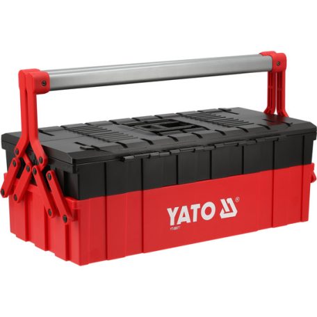 Műanyag szerszámos láda 3 tagos, 460x265x158 mm, max 30kg