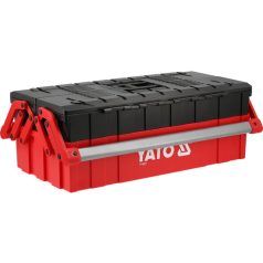 Műanyag szerszámos láda 3 tagos, 460x265x158 mm, max 30kg