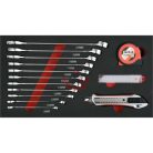 Gurulós szerszámos koffer 3 részes 2 fiókos szerszámokkal