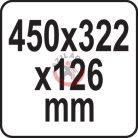 Szerszámoskoffer 450x350x126mm