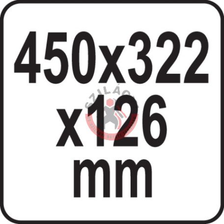Szerszámoskoffer 450x350x126mm
