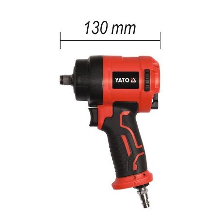 Pneumatikus mini légkulcs, 1/2" 1200 Nm, 130mm hossz