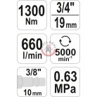 Légkulcs 3/4" 1300Nm