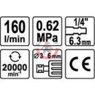 Levegős furatköszörű 3mm, 6mm befogó