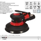 Levegős excentercsiszoló 150mm 2,5mm