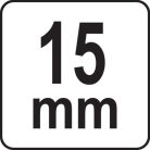 Gépi dugókulcs hosszított 1/2" 15mm