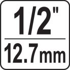 Gépi dugókulcs hosszított 1/2" 15mm