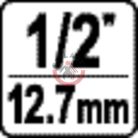 Gépi dugókulcs hosszított 1/2" 19mm