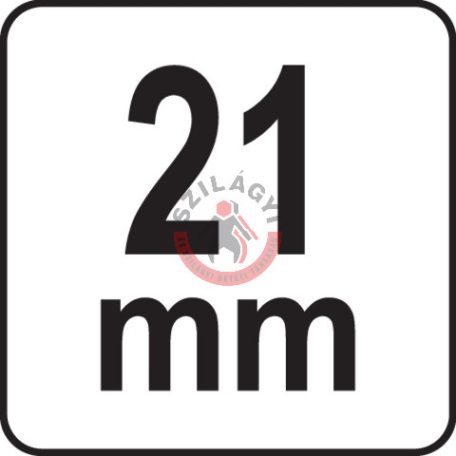Gépi dugókulcs hosszított 1/2" 21mm