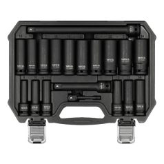   Hosszított gépi dugókulcs készlet 1/2" 19 részes 8-25 mm