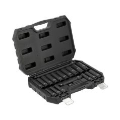   Hosszított gépi dugókulcs készlet 1/2" 19 részes 8-25 mm
