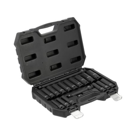 Hosszított gépi dugókulcs készlet 1/2" 19 részes 8-25 mm