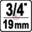 Gépi dugókulcs hosszított 3/4" 36mm