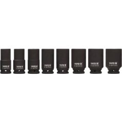 Hosszított gépi dugókulcs készlet 3/4 8 részes 22-41 mm