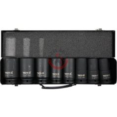 Hosszított gépi dugókulcs készlet 3/4 8 részes 22-41 mm