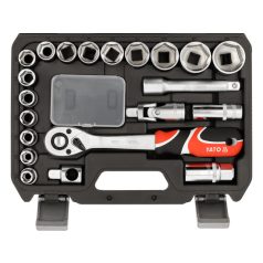 Racsnis dugókulcs készlet 24 részes 1/2"