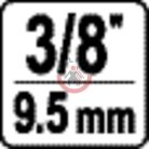 Átalakító 3/8"-ról 8mm hatlapra