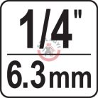 Dugókulcs 1/4" 12mm