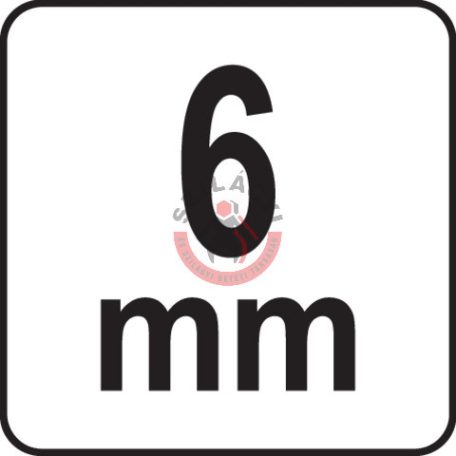 Dugókulcs 1/4" hosszított 6mm