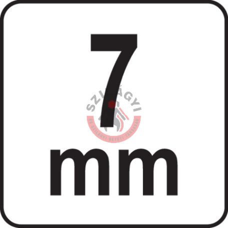 Dugókulcs 1/4" hosszított 7mm