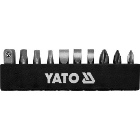 Racsnis csavarbehajtó bit készlet 11 részes CrV