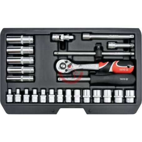 Dugókulcs készlet 1/4" 25 részes