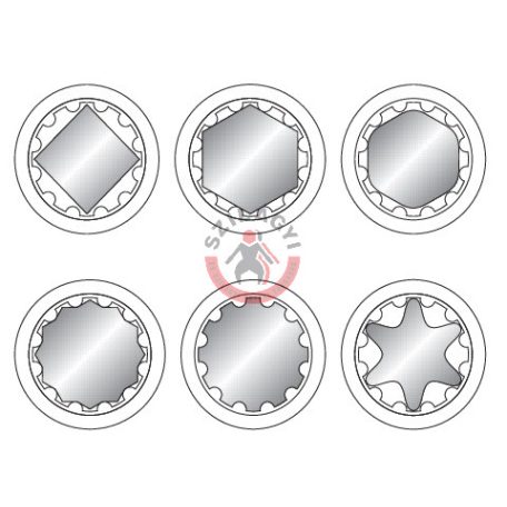 Dugókulcs SPLINE 1/2" 10mm