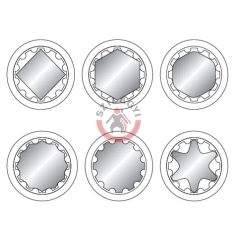 Dugókulcs SPLINE 1/2" 24mm