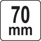 Üthető csillagkulcs 70mm