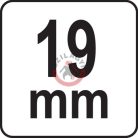 Racsnis csillag-villáskulcs irányváltós 19mm