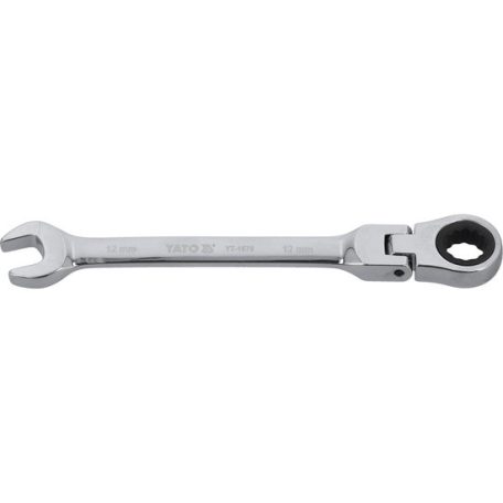 Racsnis csuklós csillag-villáskulcs 12 mm / 170 mm 72T CrV