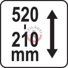 Hidraulikus emelő 10T 208-523mm