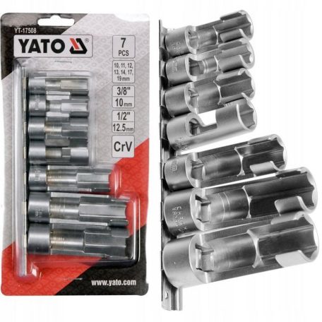 Nyitott dugókulcs készlet 7 részes 3/8", 1/2" CrV