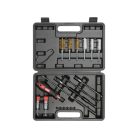 Befecskendezőszelep tisztító készlet 19 részes 1/4" inox, műanyag, réz kefék