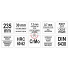 Lemezvágó olló jobbos 235mm