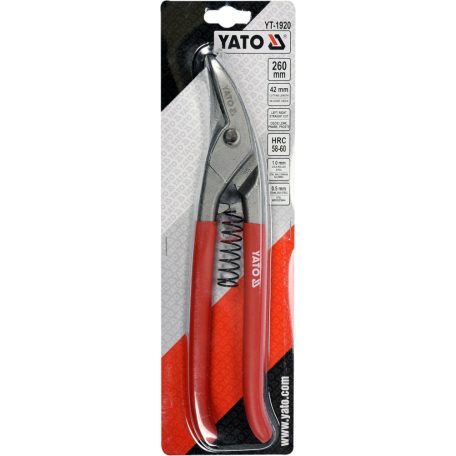 Lemezvágó olló bal, jobb, egyenes 260mm