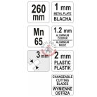 Lemezvágó olló 260mm