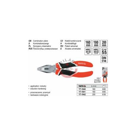 Kombinált fogó 200mm