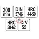 Rádiós fogó egyenes 200mm