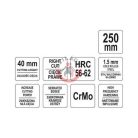 Lemezvágó olló 250mm HRC 56-62