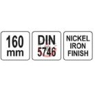 Telefon (rádiós) fogó hajlított 160mm