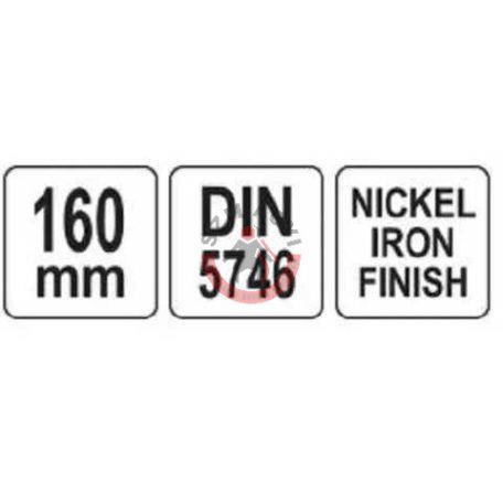 Telefon (rádiós) fogó hajlított 160mm